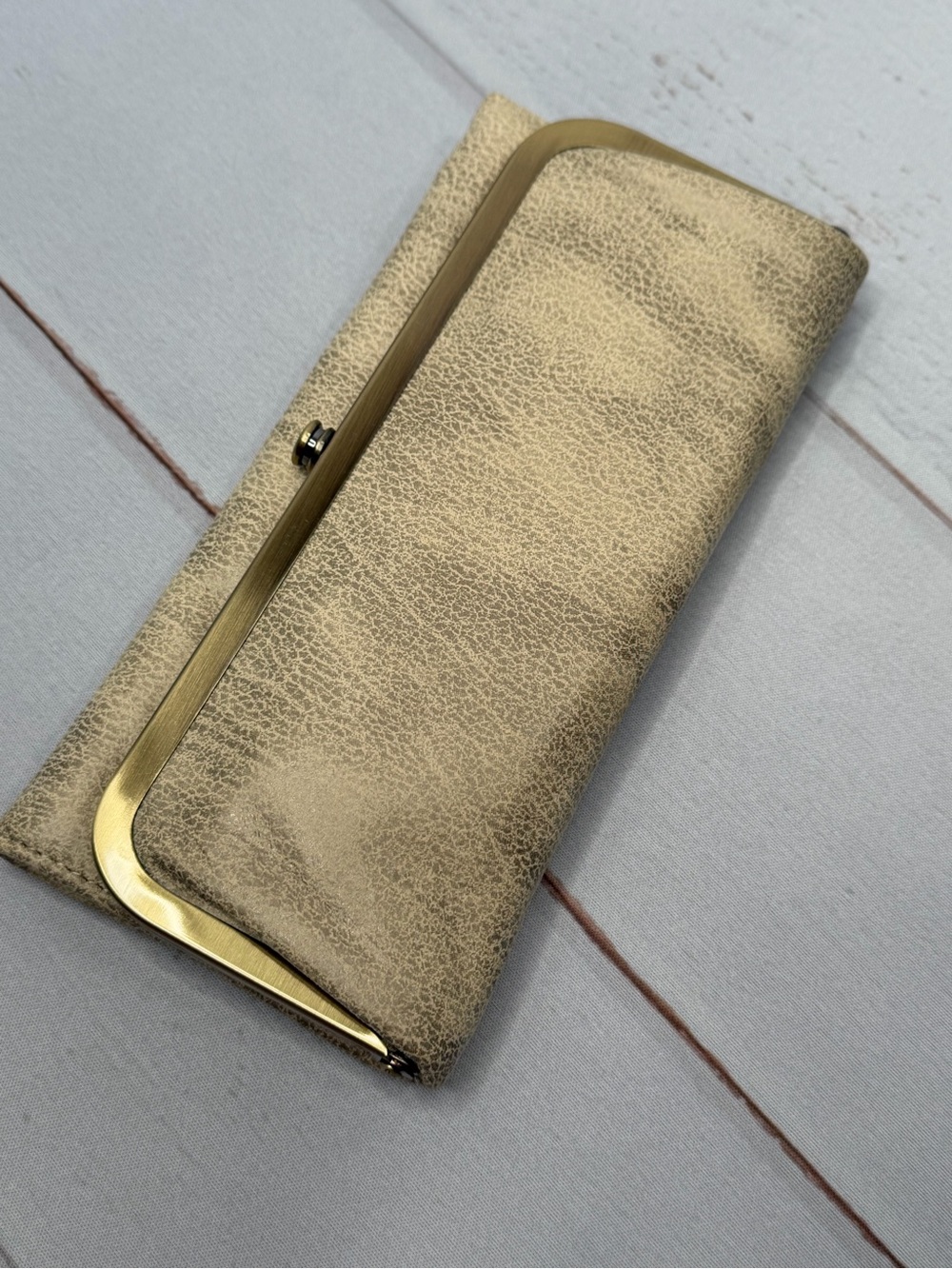 NWT - HOBO Hobo Rachel Wallet - Buffed Gold - 100% Genuine Leather